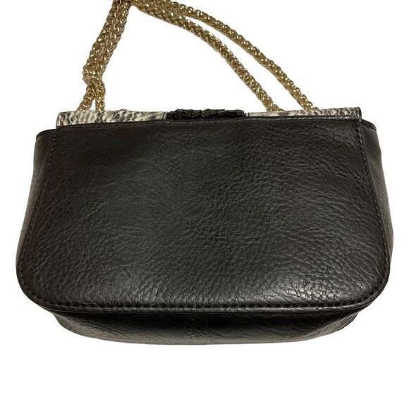 INC Marlin Chain Strap Shoulder Bag. Snakeskin and beaded detail. - Picture 4 of 11